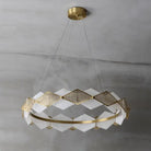 Alabaster Diamond Shaped Modern Chandelier - 23.62"D*19.68"HBlushlighting