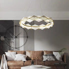 Alabaster Diamond Shaped Modern Chandelier-31.49"D*19.68"H-Blushlighting