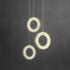 Alabaster Duplex Staircase Chandelier Light - 3LightsBlushlighting