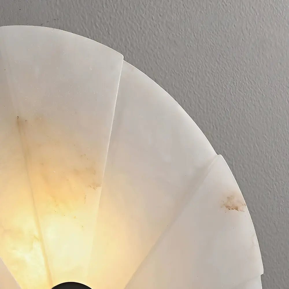 Alabaster Fan Wall Sconces - Blushlighting