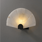 Alabaster Fan Wall Sconces - Blushlighting