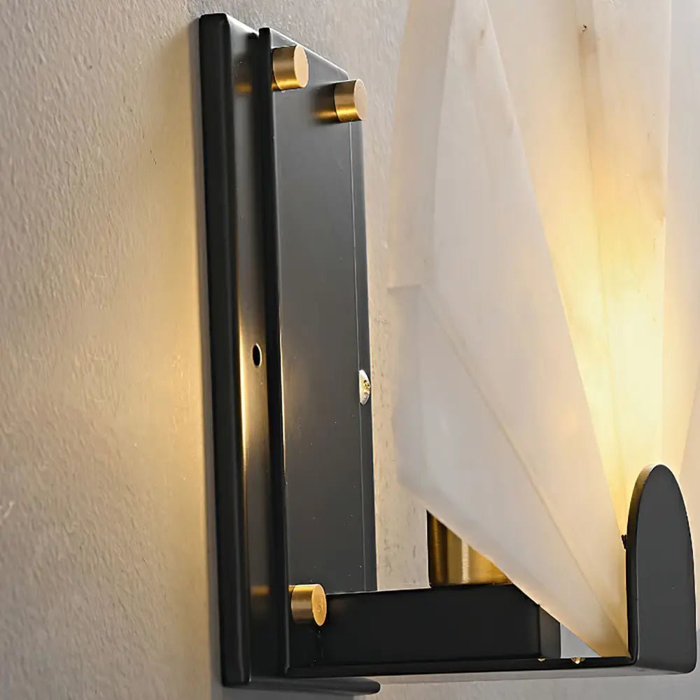 Alabaster Fan Wall Sconces - Blushlighting