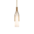 Alabaster Firenze 22in LED Pendant - BrassBlushlighting