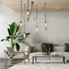 Alabaster Flint 1 Light LED Multi-Drop Pendant-Pendant for living room,Pendant for kitchen,Pendant for bathrooms,Pendant for bedrooms,Pendant for foyer,Pendant for stairways,Pendant for dining room-Blushlighting