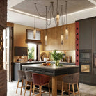 Alabaster Flint 1/2/3/5/7/9/12/15 - Light LED Multi - Drop Pendant - Blushlighting