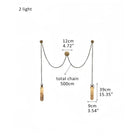 Alabaster Flint 1/2/3/5/7/9/12/15 - Light LED Multi - Drop Pendant - 2 lightsBlushlighting