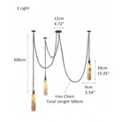 Alabaster Flint 1/2/3/5/7/9/12/15 - Light LED Multi - Drop Pendant - 3 lightsBlushlighting