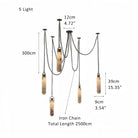 Alabaster Flint 1/2/3/5/7/9/12/15 - Light LED Multi - Drop Pendant - Blushlighting