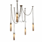 Alabaster Flint 5 Light LED Multi - Drop Pendant - Blushlighting