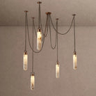 Alabaster Flint 5 Light LED Multi-Drop Pendant - Blushlighting
