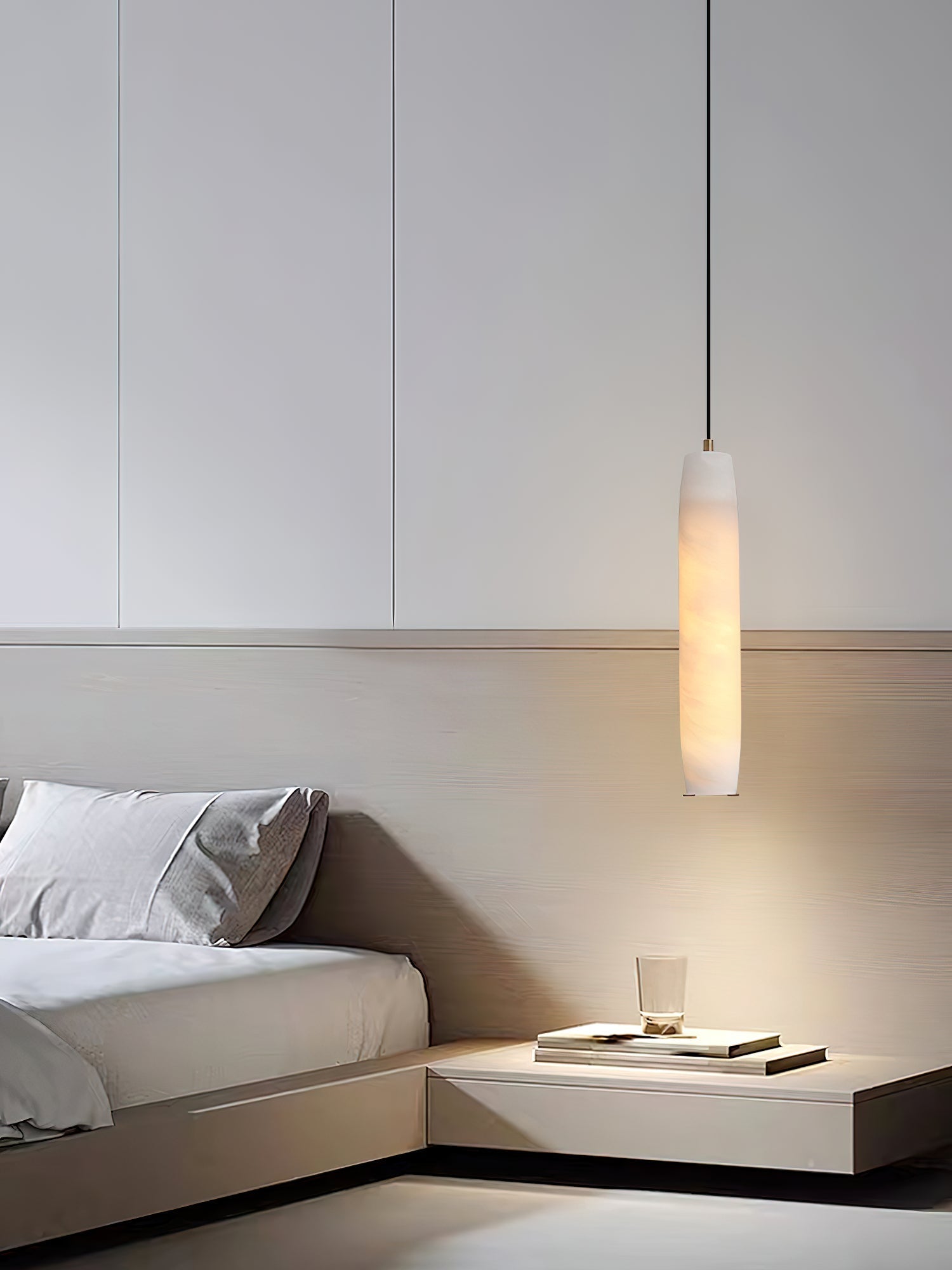 Alabaster Flute Pendant Light - Blushlighting