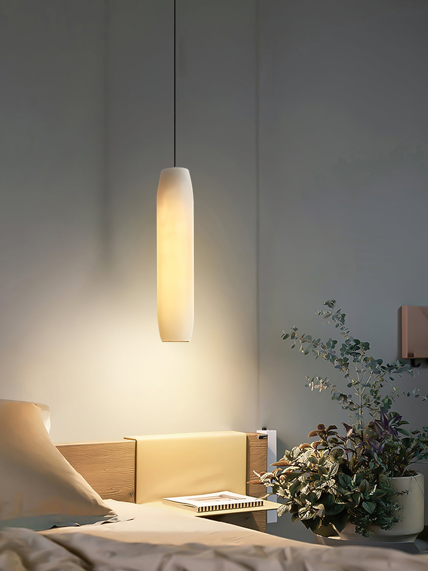 Alabaster Flute Pendant Light - Blushlighting
