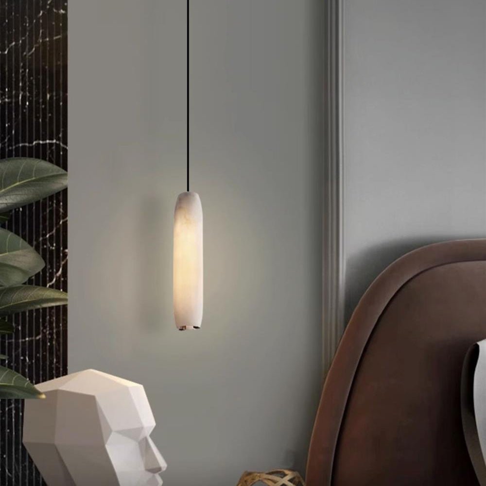 Alabaster Flute Pendant Light - Blushlighting