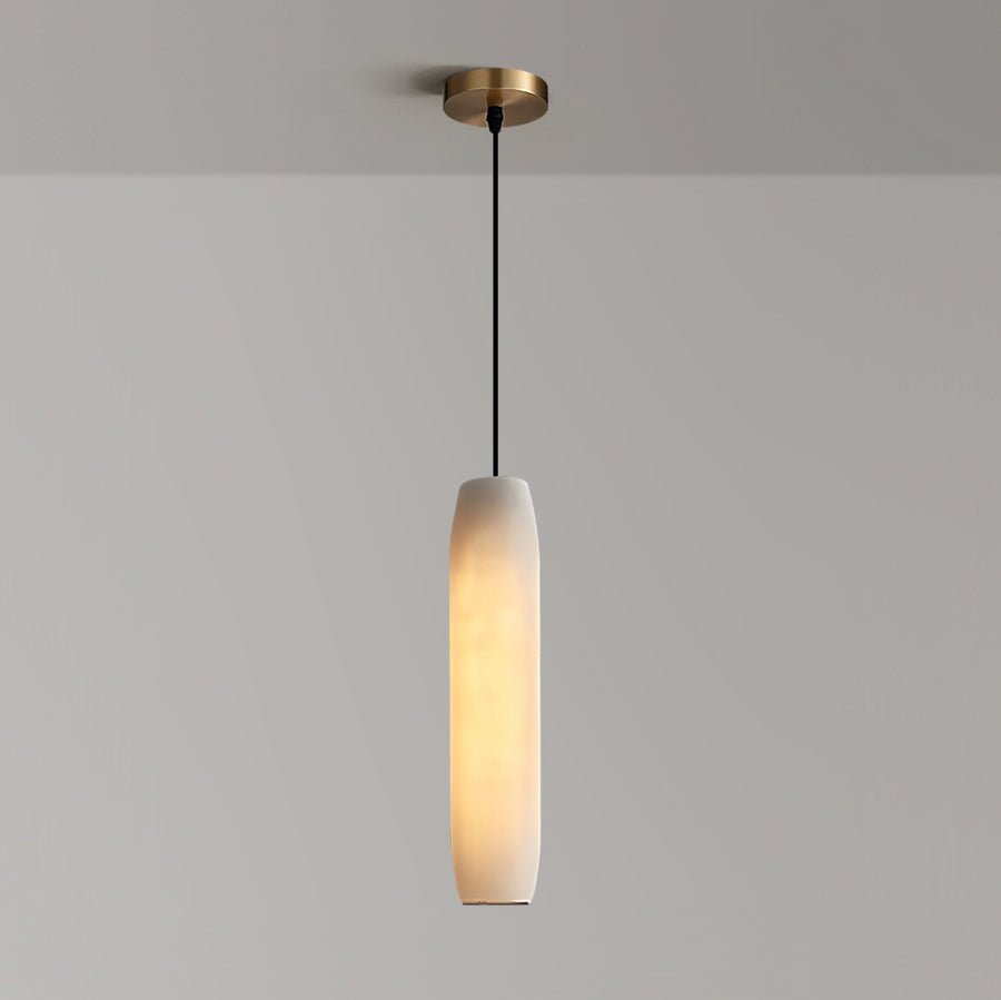 Alabaster Flute Pendant Light - Blushlighting