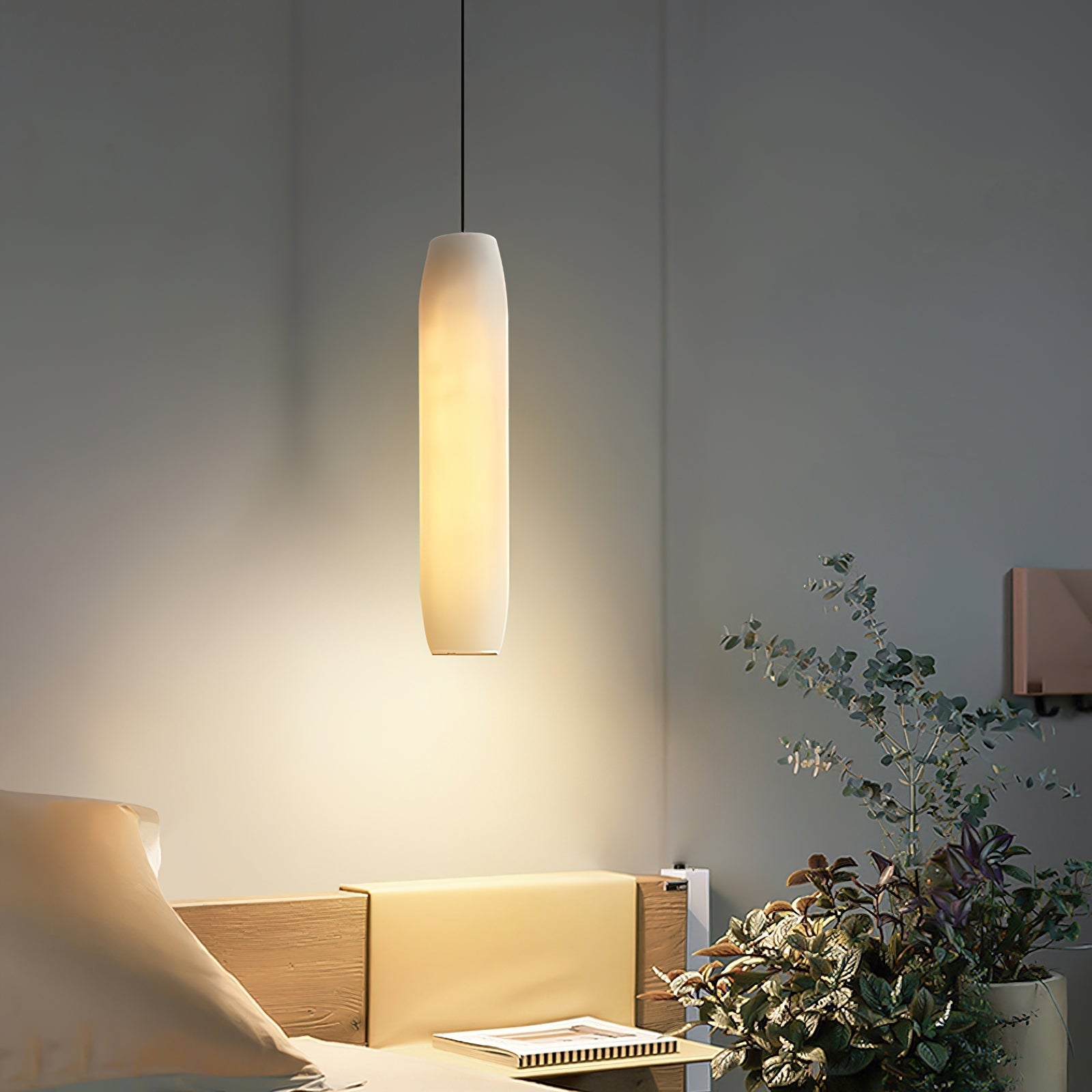 Alabaster Flute Pendant Light - Blushlighting