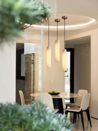 Alabaster Flute Pendant Light - Blushlighting