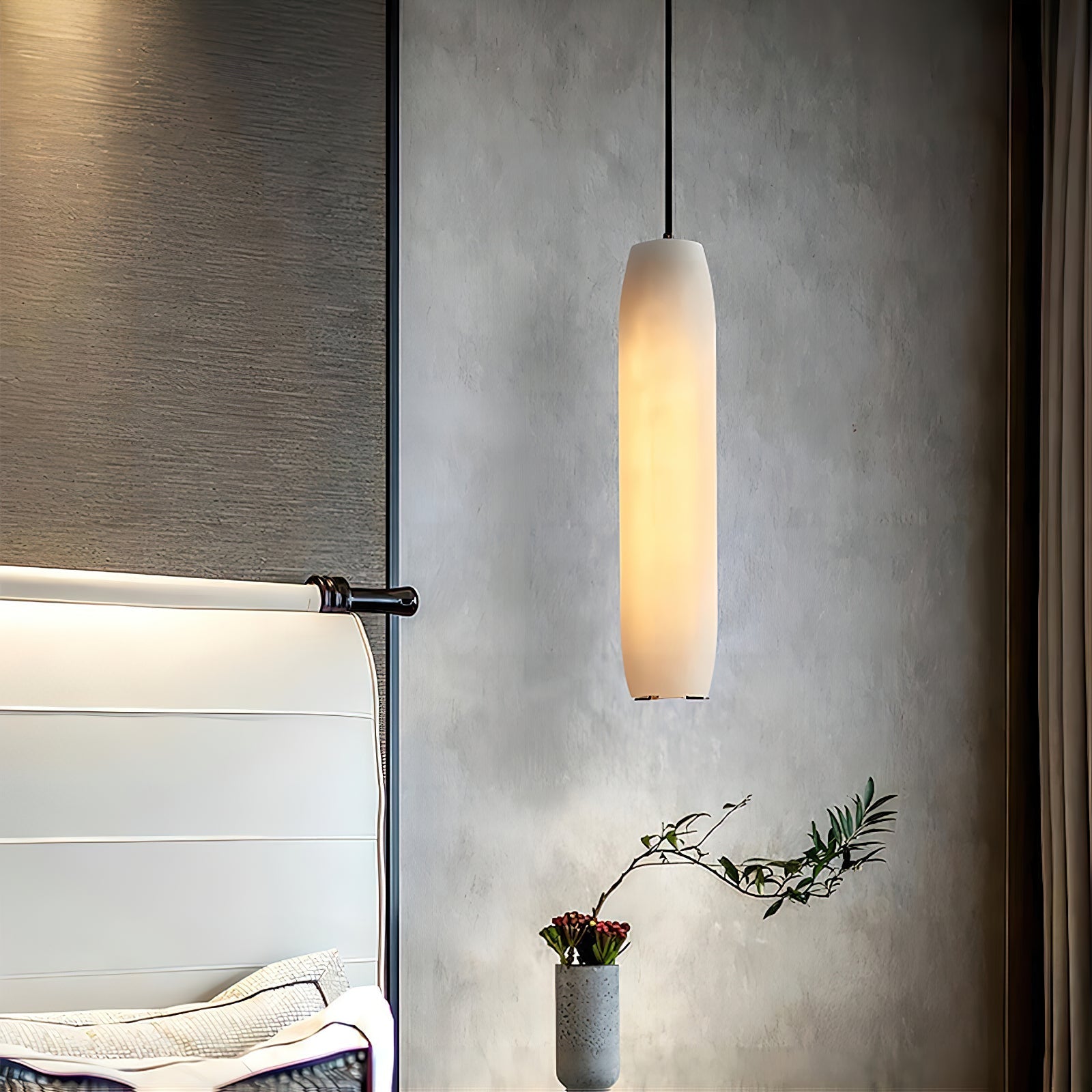 Alabaster Flute Pendant Light - Blushlighting