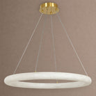 Alabaster Globle Round Chandelier - D 19.7"Blushlighting