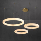Alabaster Globle Round Chandelier - D 48"Blushlighting