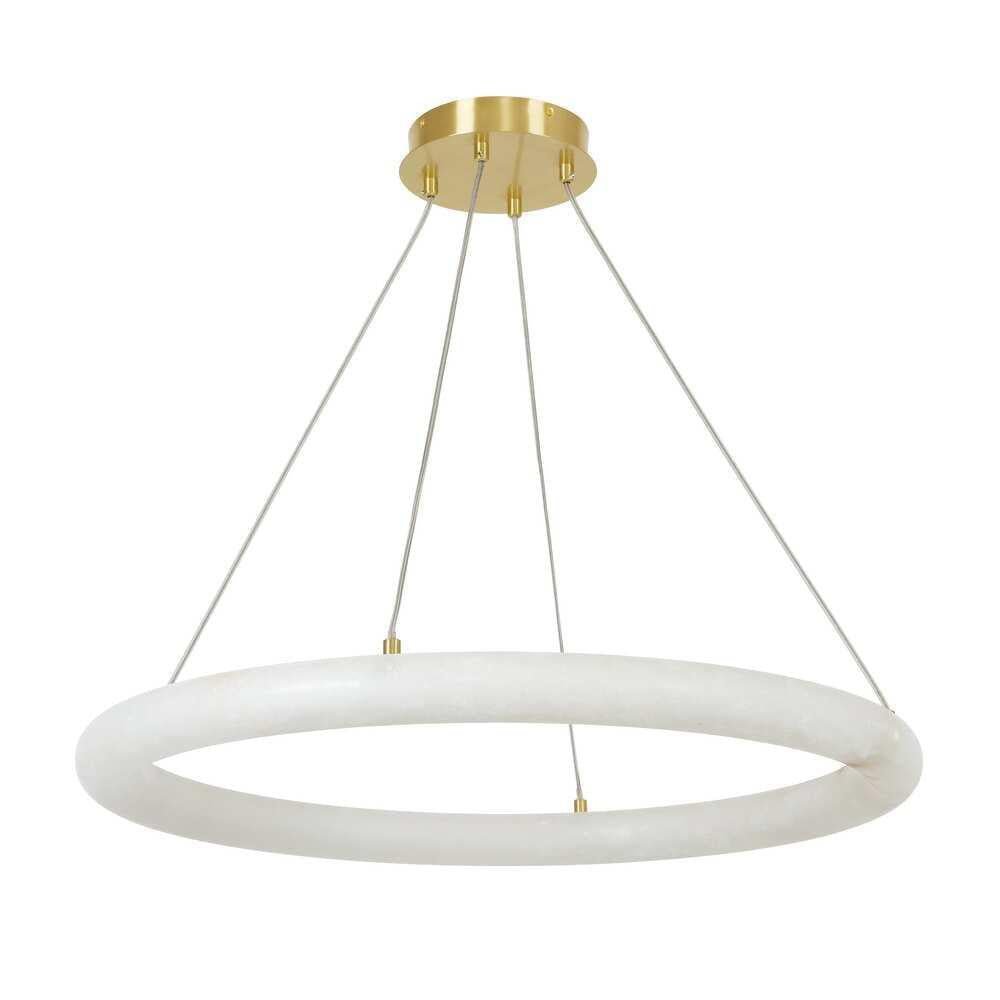 Alabaster Globle Round Chandelier - D 19.7"Blushlighting