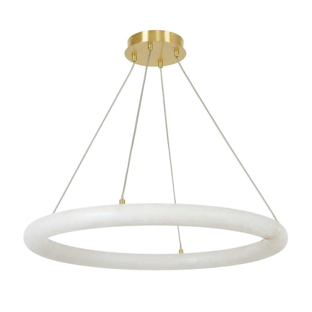 Alabaster Globle Round Chandelier-Blushlighting