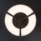 Alabaster Halo Pendant Light – Black & White LED Chandelier - ∅ 23.6″ x H 19.7″Warm LightBlack&WhiteBlushlighting