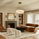 Alabaster Halo Ring Chandelier-chandeliers for dining room,chandeliers for stairways,chandeliers for foyer,chandeliers for bedrooms,chandeliers for kitchen,chandeliers for living room-Blushlighting