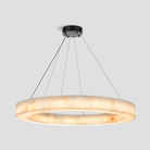 Alabaster Halo Ring Chandelier - 59"WBlushlighting
