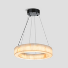 Alabaster Halo Ring Chandelier-chandeliers for dining room,chandeliers for stairways,chandeliers for foyer,chandeliers for bedrooms,chandeliers for kitchen,chandeliers for living room-32"W-Blushlighting