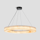 Alabaster Halo Ring Chandelier-chandeliers for dining room,chandeliers for stairways,chandeliers for foyer,chandeliers for bedrooms,chandeliers for kitchen,chandeliers for living room-59"W-Blushlighting