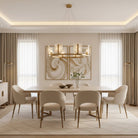 Alabaster Large Contemporary Halo Chandelier-Chandelier-Blushlighting-Blushlighting