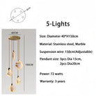 Alabaster Long Staircase Chandelier 5 styles-NORMAL-Blushlighting
