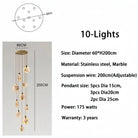 Alabaster Long Staircase Chandelier 5 styles-NORMAL-Blushlighting