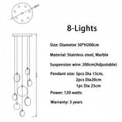 Alabaster Long Staircase Chandelier 5 styles-NORMAL-Blushlighting