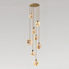 Alabaster Long Staircase Chandelier 5 styles - 5 LightsBlushlighting