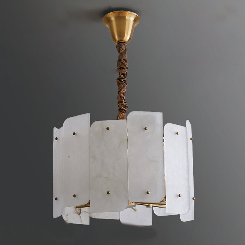 Alabaster Lorry Round Chandelier 20" 31" - D20"Blushlighting