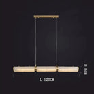 Alabaster Magnificence Art Linear Chandelier - Small: 39.37" LBlushlighting