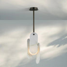 Alabaster Megalith Single Pendant - Matte BlackBlushlighting