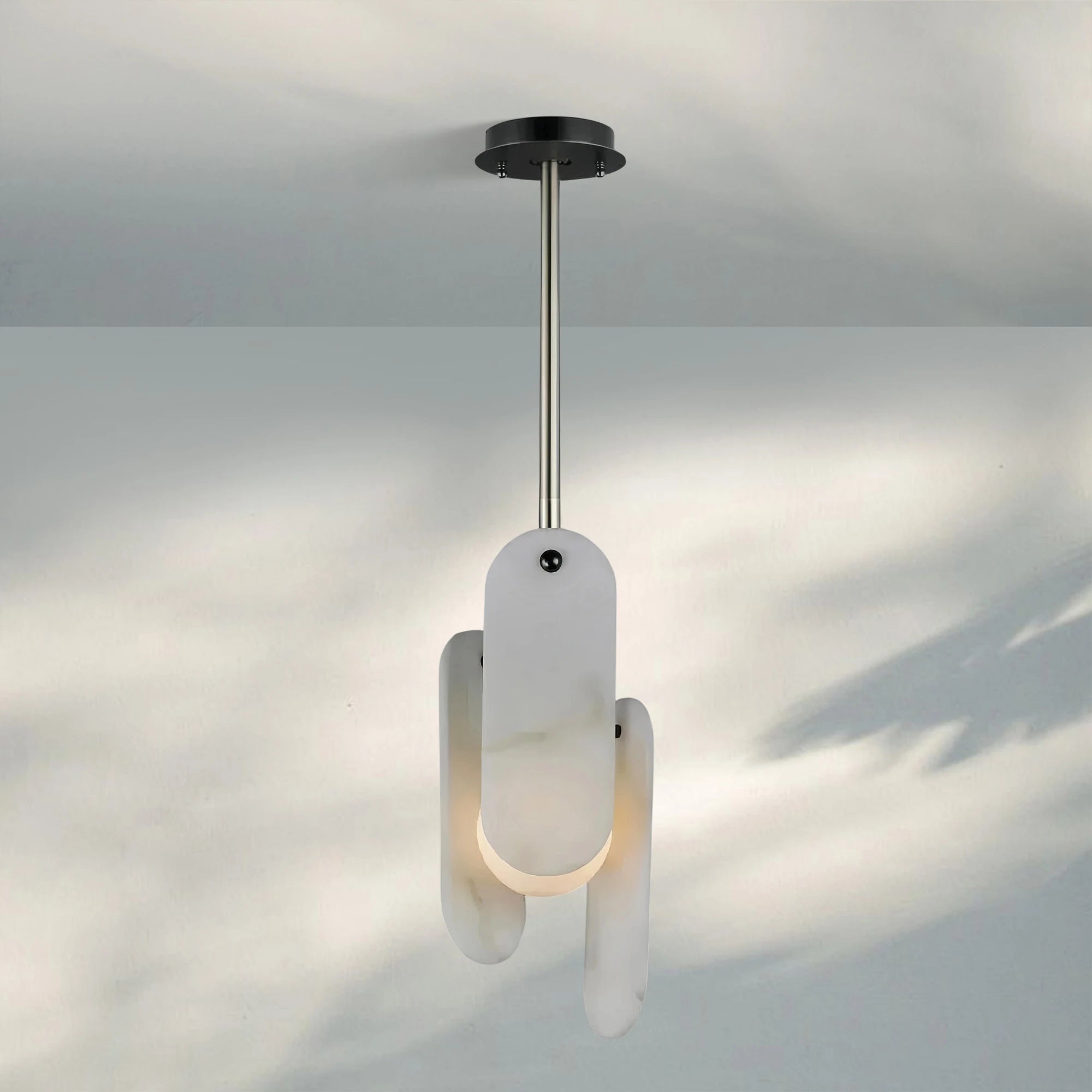 Alabaster Megalith Single Pendant - Brushed BronzeBlushlighting