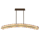 Alabaster Meridian 60 In LED Island Light-Pendant for living room,Pendant for kitchen,Pendant for bathrooms,Pendant for bedrooms,Pendant for foyer,Pendant for stairways,Pendant for dining room-Blushlighting