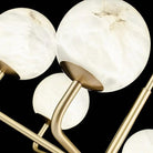 Alabaster Modern Global Dining Chandelier - 6 LightsBlushlighting