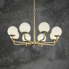 Alabaster Modern Global Dining Chandelier - 6 LightsBlushlighting