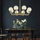 Alabaster Modern Global Dining Chandelier - 6 LightsBlushlighting