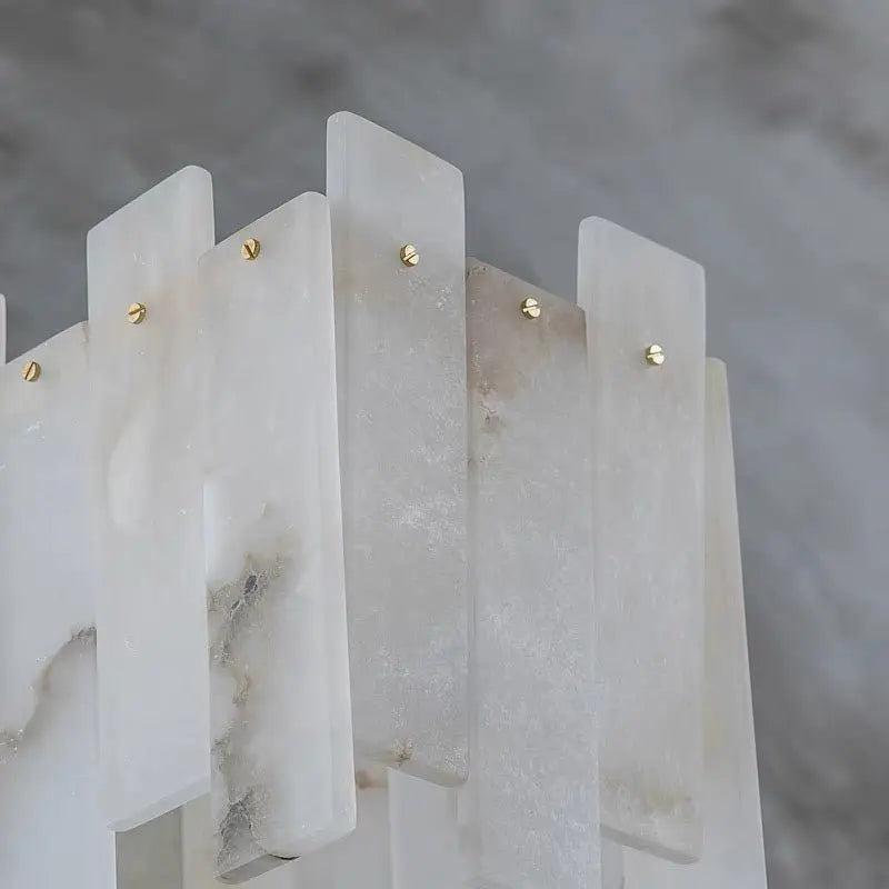Alabaster Modern Rectangular Dining Room Chandeliers-Blushlighting