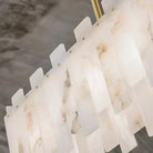 Alabaster Modern Rectangular Dining Room Chandeliers-Blushlighting
