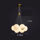 Alabaster Multi - lights Ceiling Pendant - 7 LightBlushlighting
