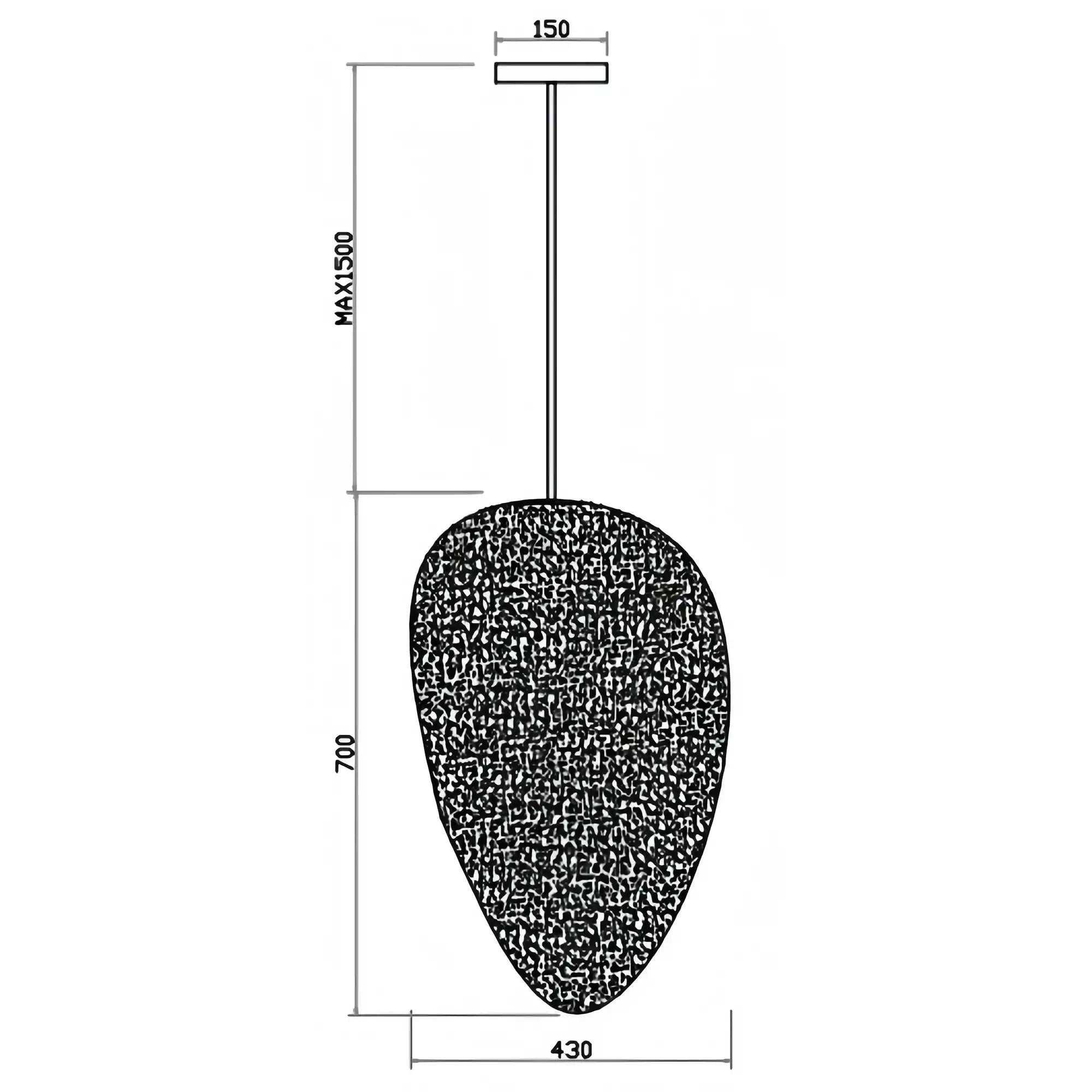 Alabaster Natural Stone Pendant - 17"DBlushlighting