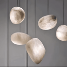 Alabaster Natural Stone Pendant - 11.8"DBlushlighting