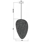 Alabaster Natural Stone Pendant-Pendant for living room,Pendant for kitchen,Pendant for bathrooms,Pendant for bedrooms,Pendant for foyer,Pendant for stairways,Pendant for dining room-17"D-Blushlighting