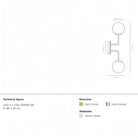 Alabaster Orb 2 Wall Light-Blushlighting